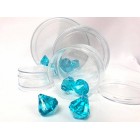 12 Clear Plastic Round Candy Favor Boxes with Cover Party Supplies 2.75 Inch